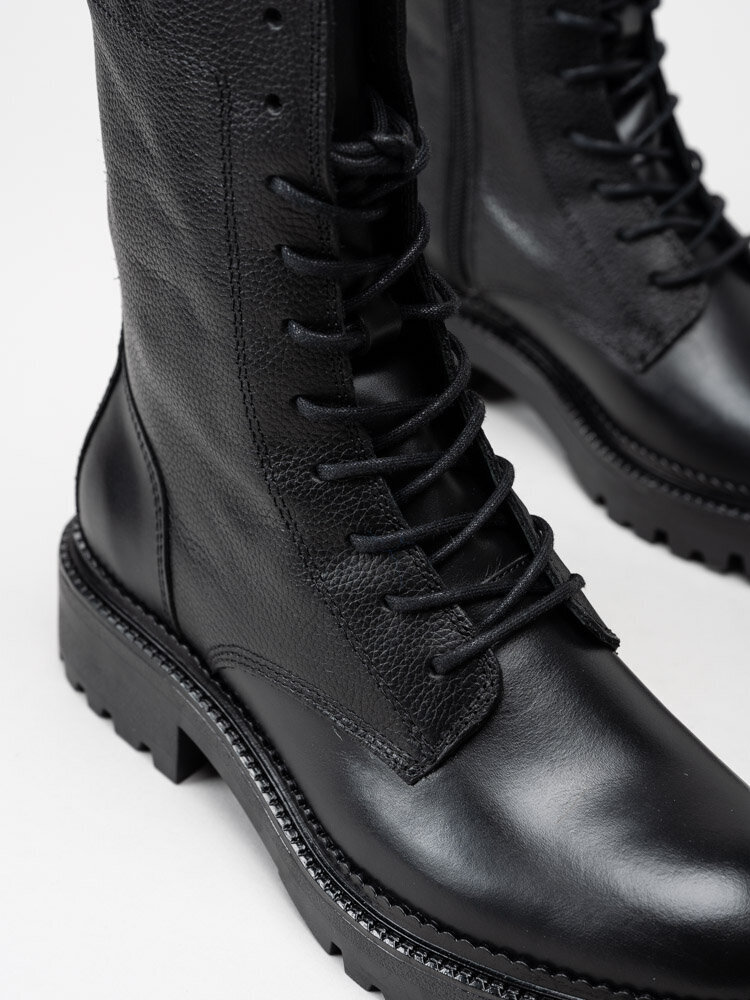 Gant Footwear - Kelliin - Svarta höga kängor i skinn