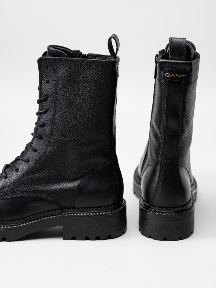 Gant Footwear - Kelliin - Svarta höga kängor i skinn