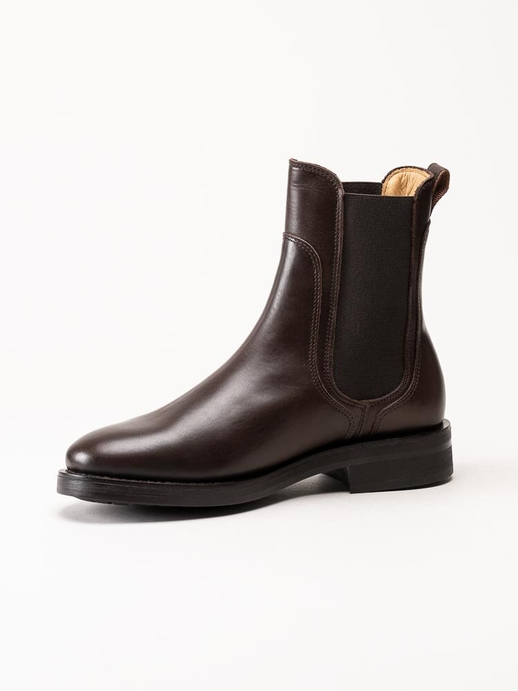 Gant Footwear - Aimlee - Mörkbruna chelsea boots i skinn