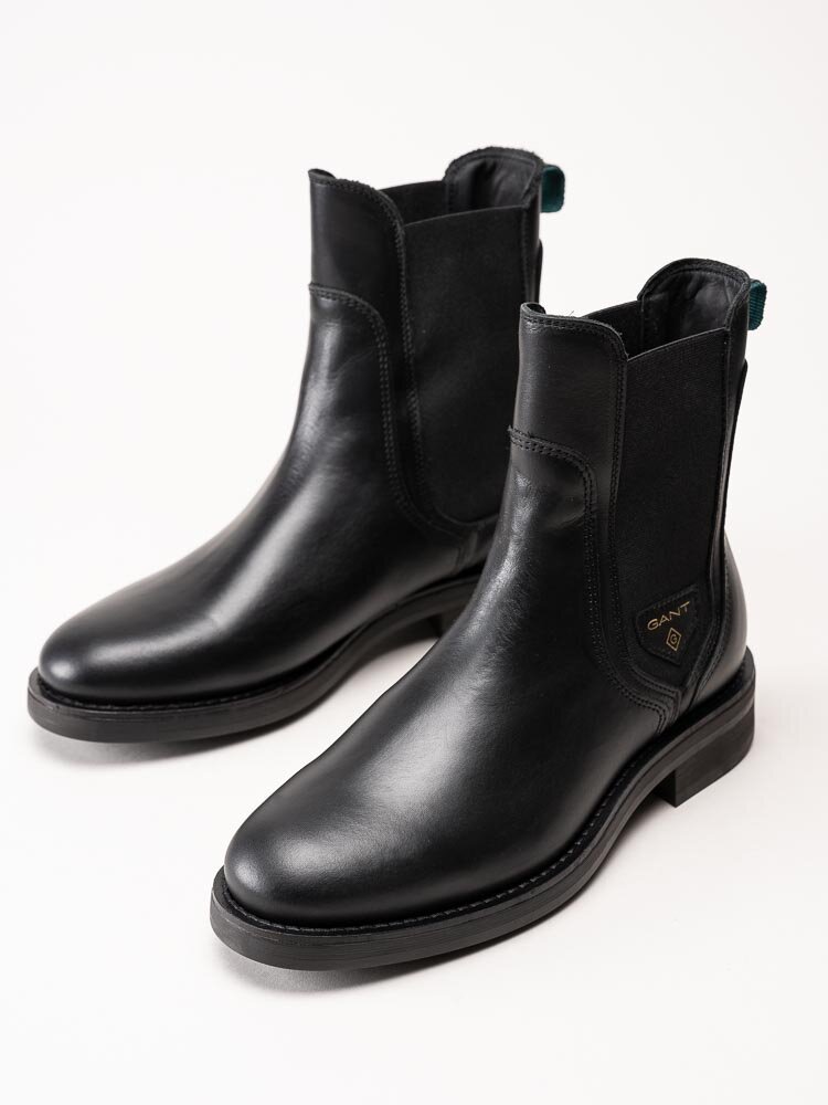 Gant Footwear - Aimlee - Svarta chelsea boots i skinn