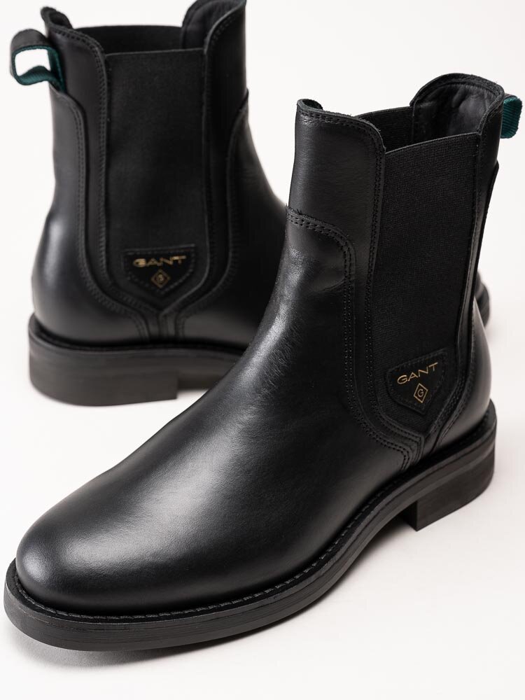 Gant Footwear - Aimlee - Svarta chelsea boots i skinn