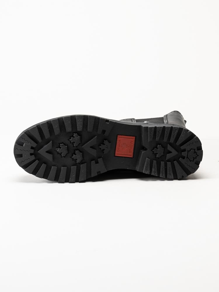 Canada Snow - Mount Verdi - Svarta höga chelsea boots i skinn