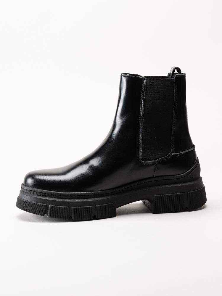 Tommy Hilfiger - Preppy Outdoor Low Boot - Svarta chelsea boots i skinn