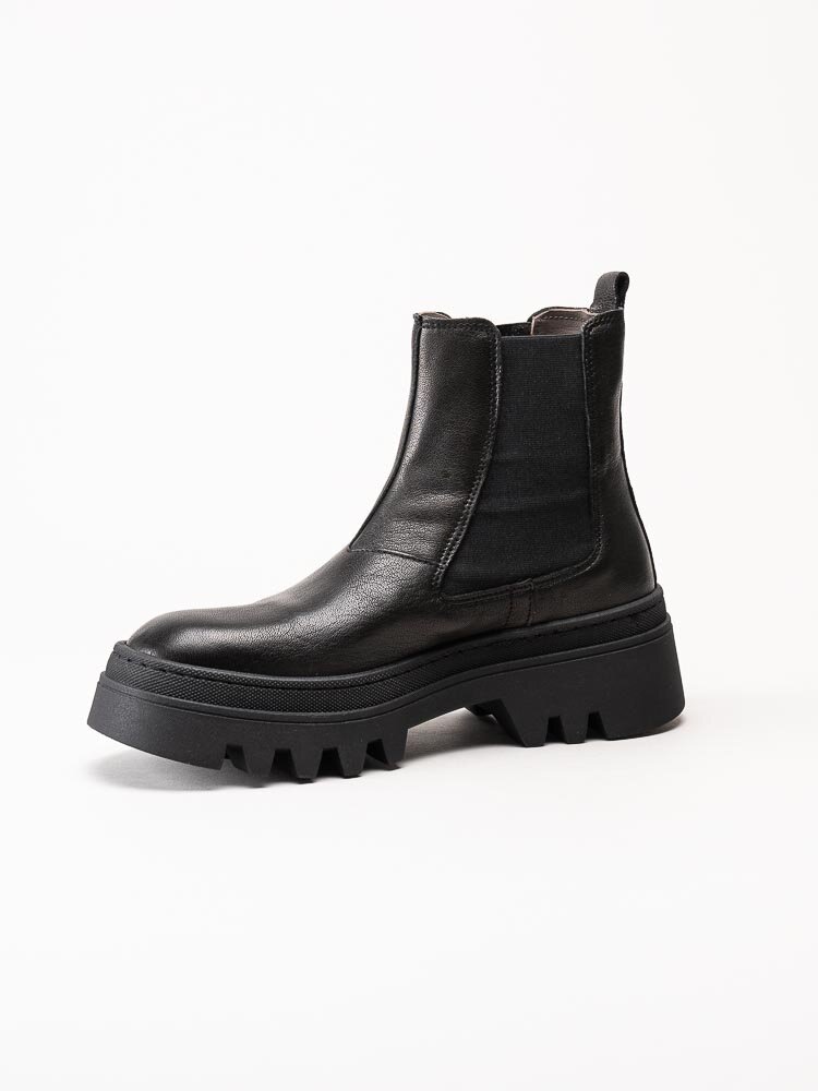 Ten Points - Hedda - Svarta chelsea boots i skinn