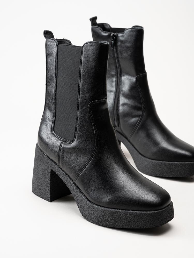 Duffy - Svarta chelsea boots med platå