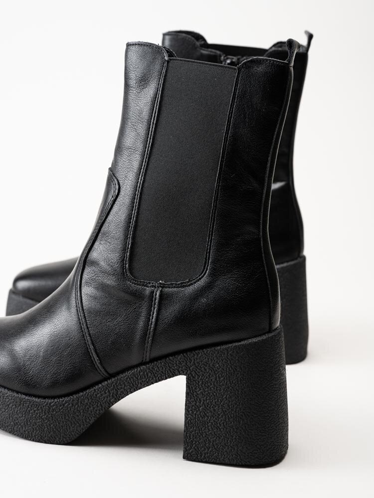 Duffy - Svarta chelsea boots med platå