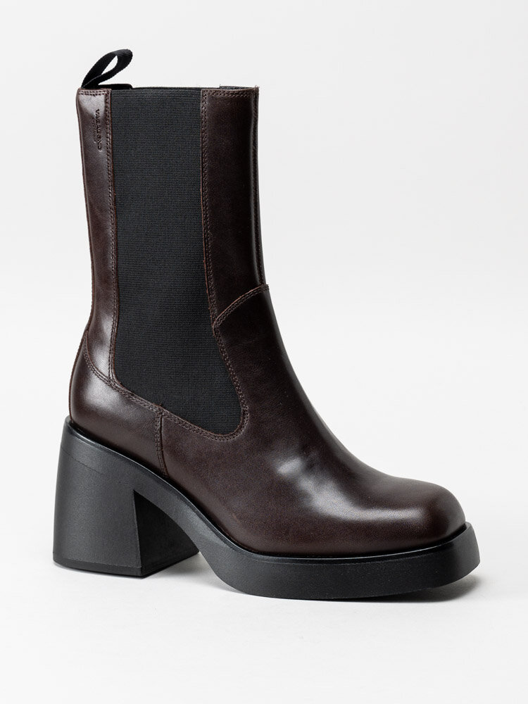 Vagabond - Brooke - Mörkbruna chelsea boots i skinn