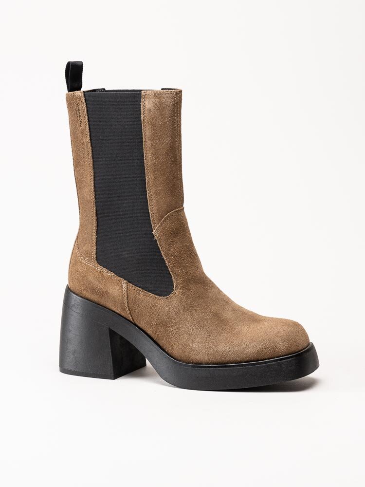 Vagabond - Brooke - Beige chelsea boots i mocka