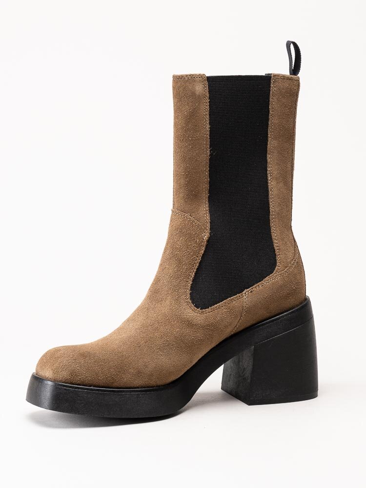 Vagabond - Brooke - Beige chelsea boots i mocka