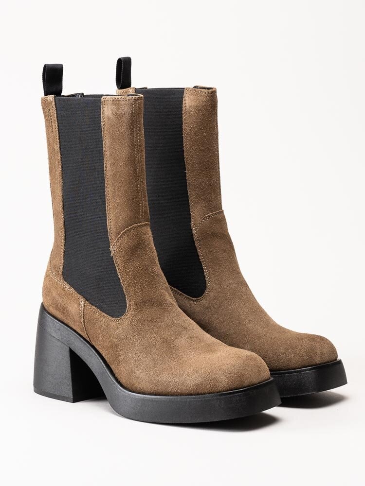 Vagabond - Brooke - Beige chelsea boots i mocka