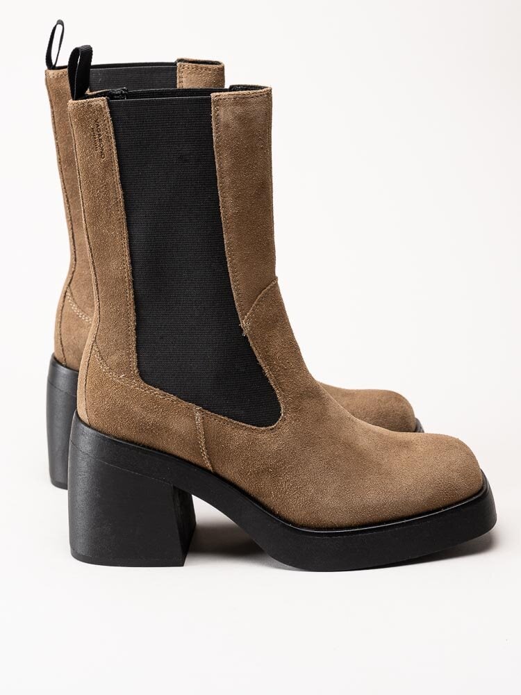 Vagabond - Brooke - Beige chelsea boots i mocka