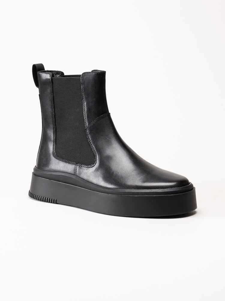 Vagabond - Stacy - Svarta chelsea boots i skinn