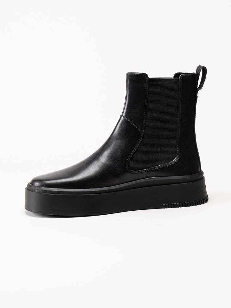 Vagabond - Stacy - Svarta chelsea boots i skinn