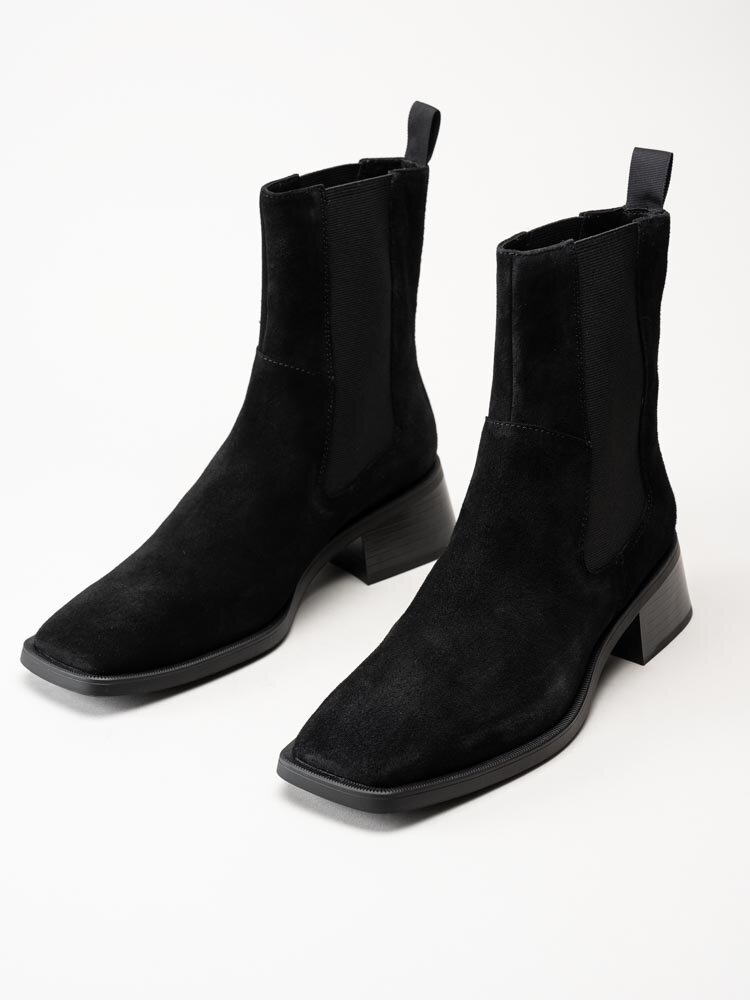 Vagabond - Blanca - Svarta chelsea boots i mocka