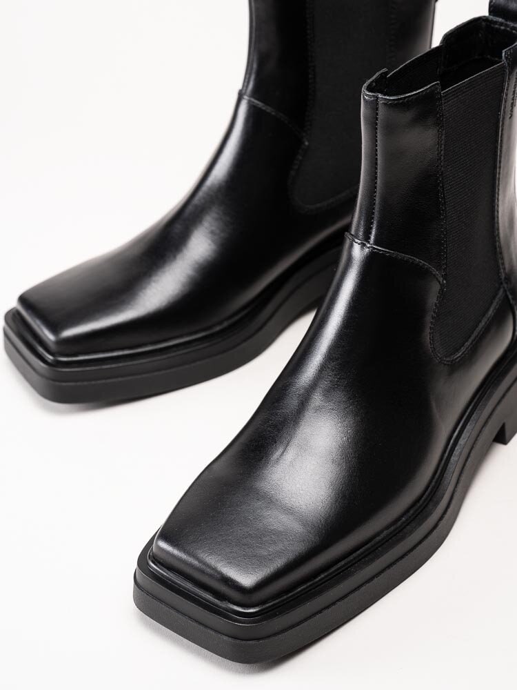 Vagabond - Eyra - Svarta chelsea boots i skinn