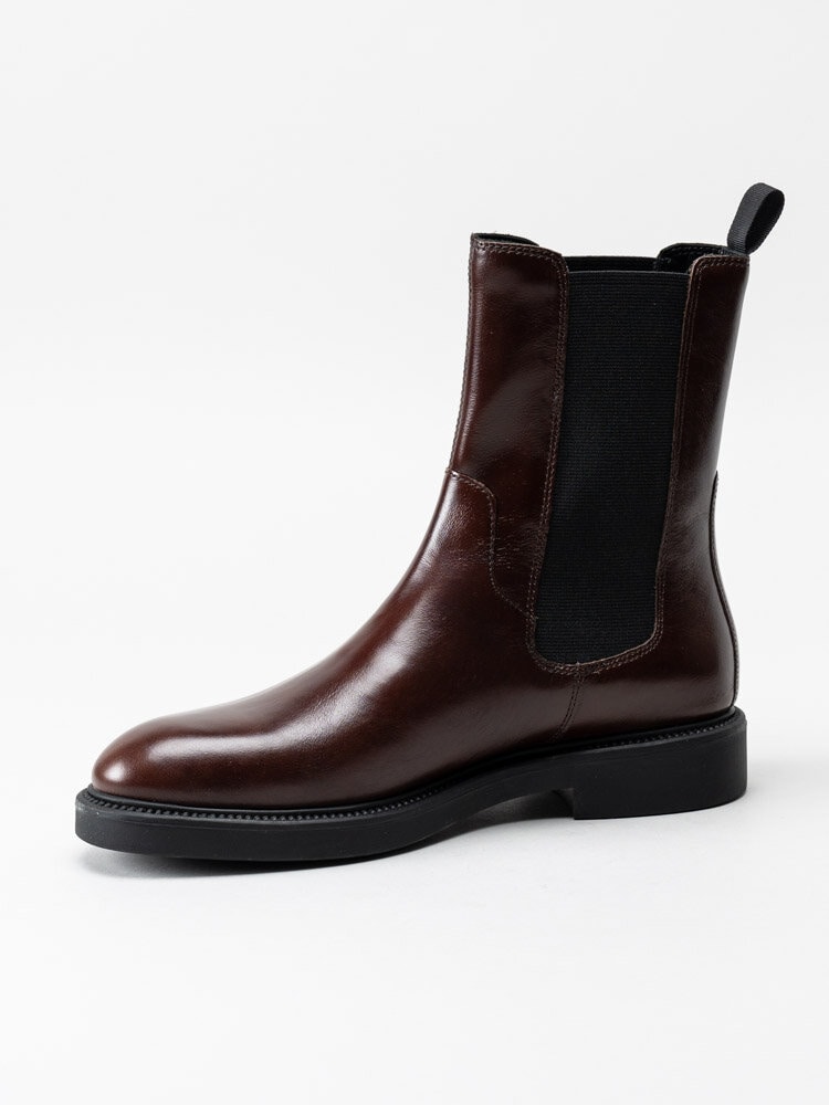 Vagabond - Alex W - Bruna chelsea boots i skinn