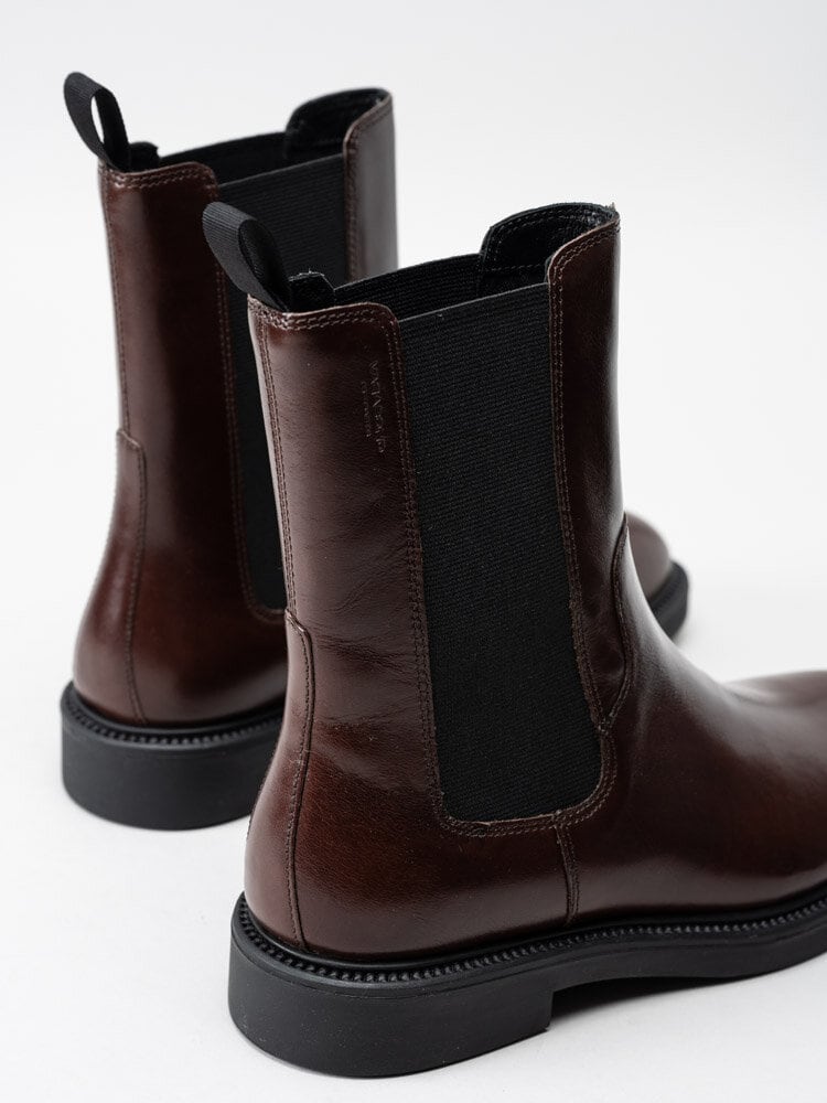 Vagabond - Alex W - Bruna chelsea boots i skinn