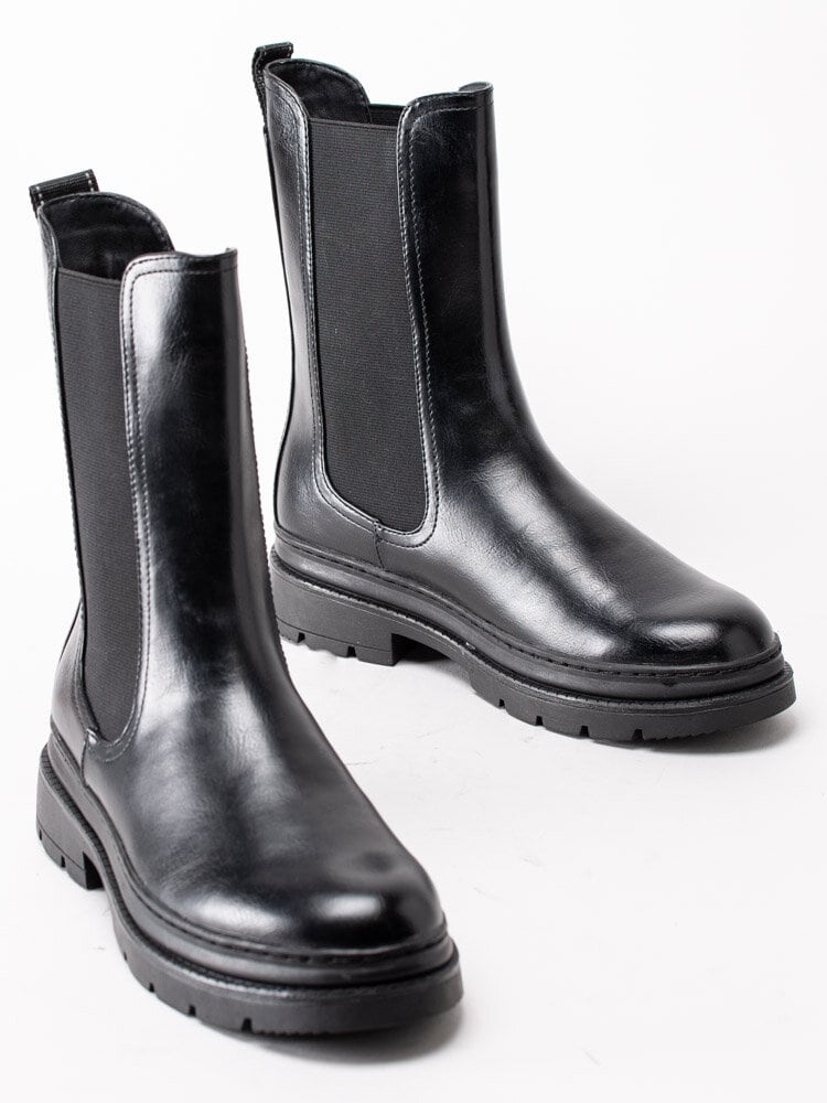 Tamaris - Svarta boots med högt skaft