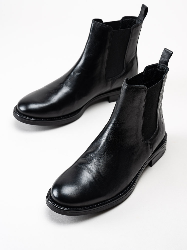 Rosa Negra - Svarta chelsea boots i skinn