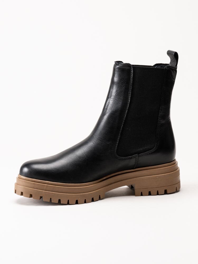 Rosa Negra - Svarta chelsea boots i skinn