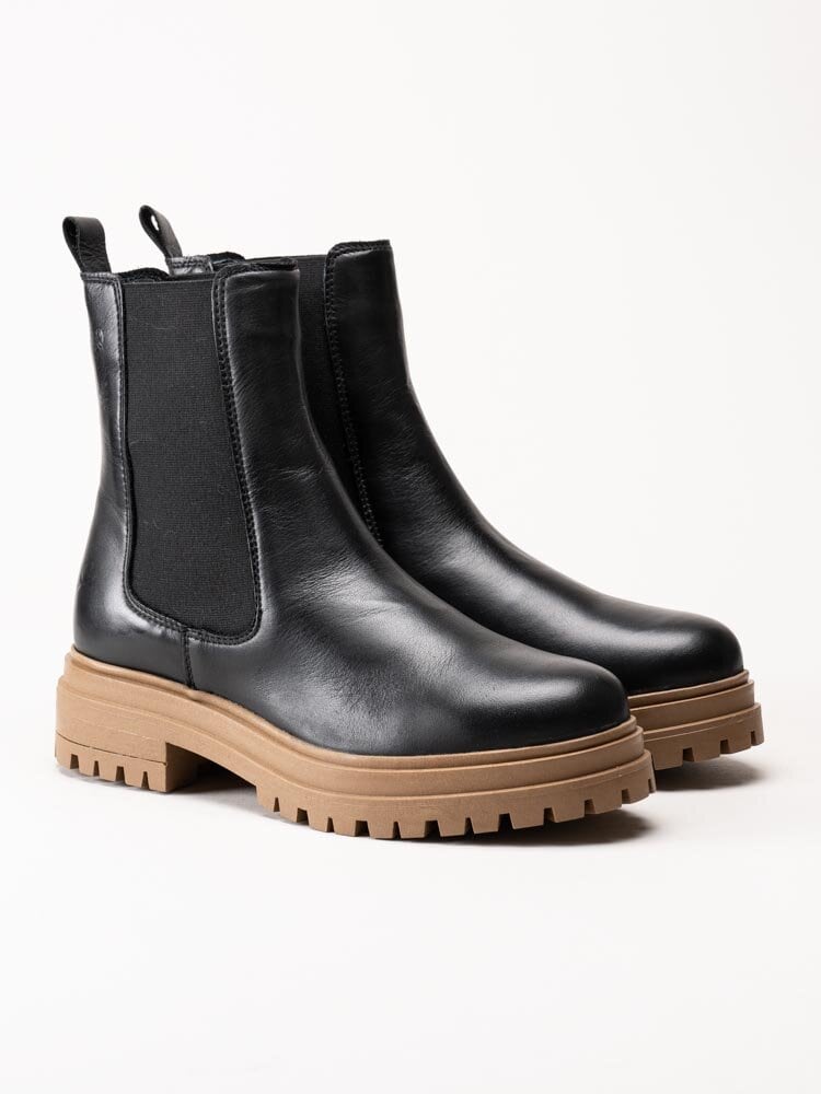 Rosa Negra - Svarta chelsea boots i skinn