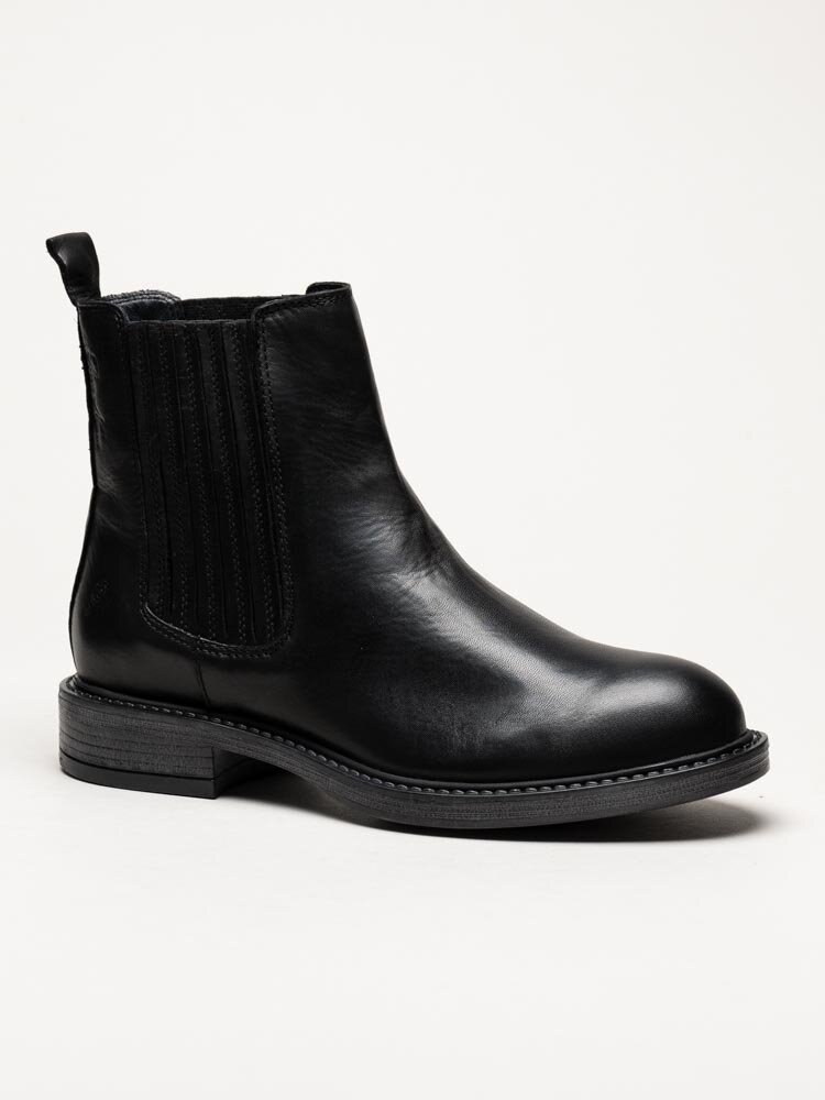Rosa Negra - Svarta chelsea boots i skinn