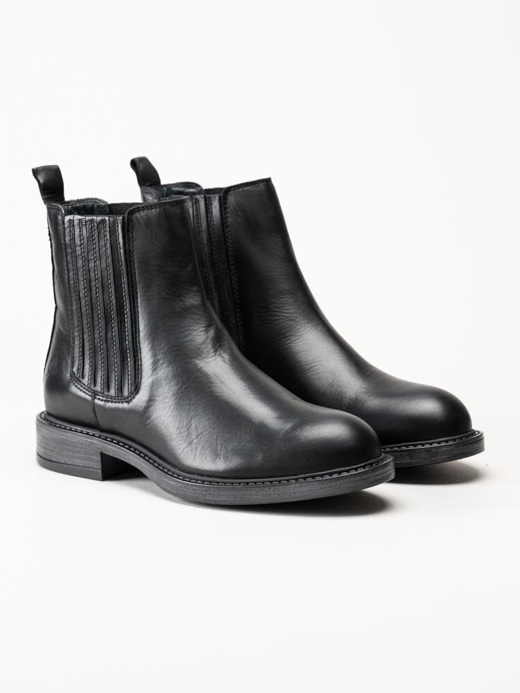 Rosa Negra - Svarta chelsea boots i skinn