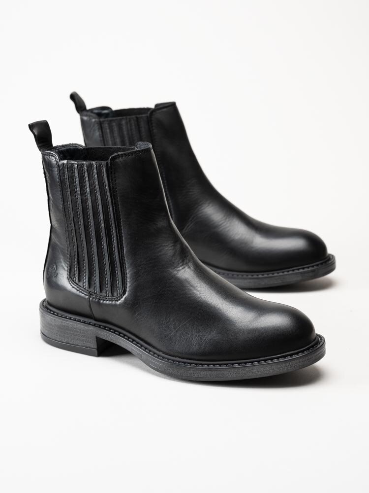 Rosa Negra - Svarta chelsea boots i skinn