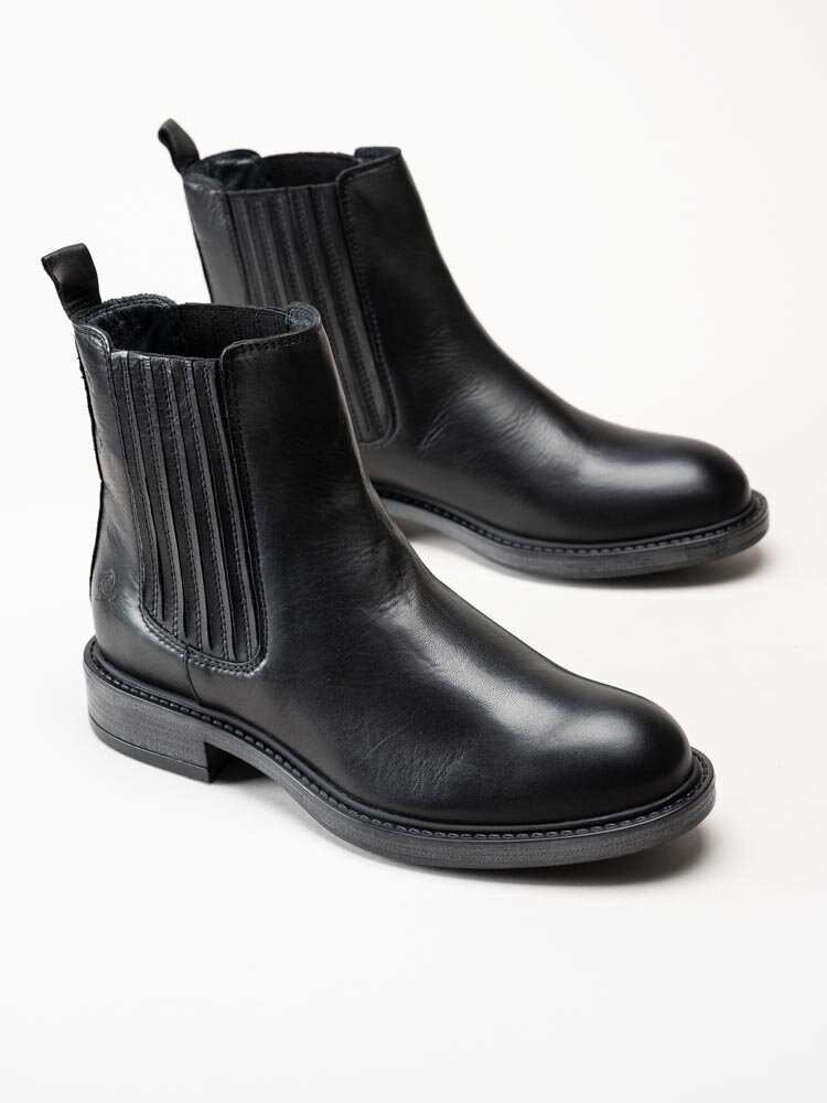 Rosa Negra - Svarta chelsea boots i skinn