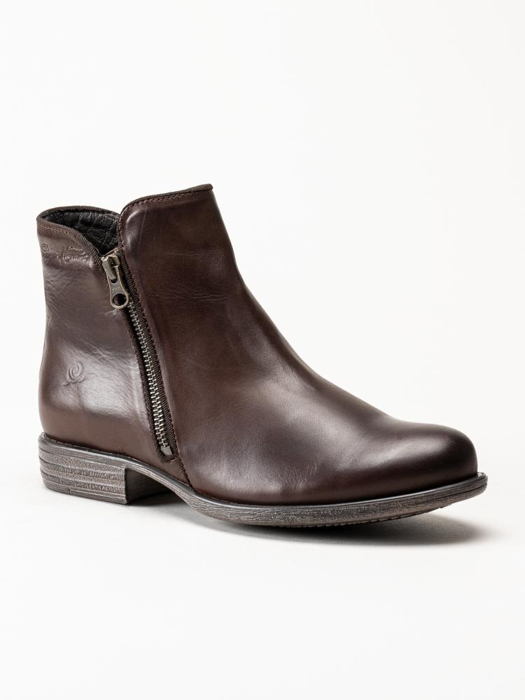 Rosa Negra - Mörkbruna boots i skinn