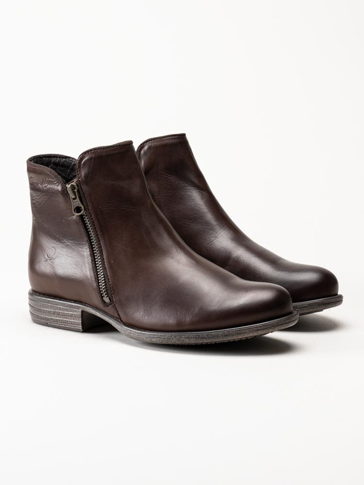 Rosa Negra - Mörkbruna boots i skinn