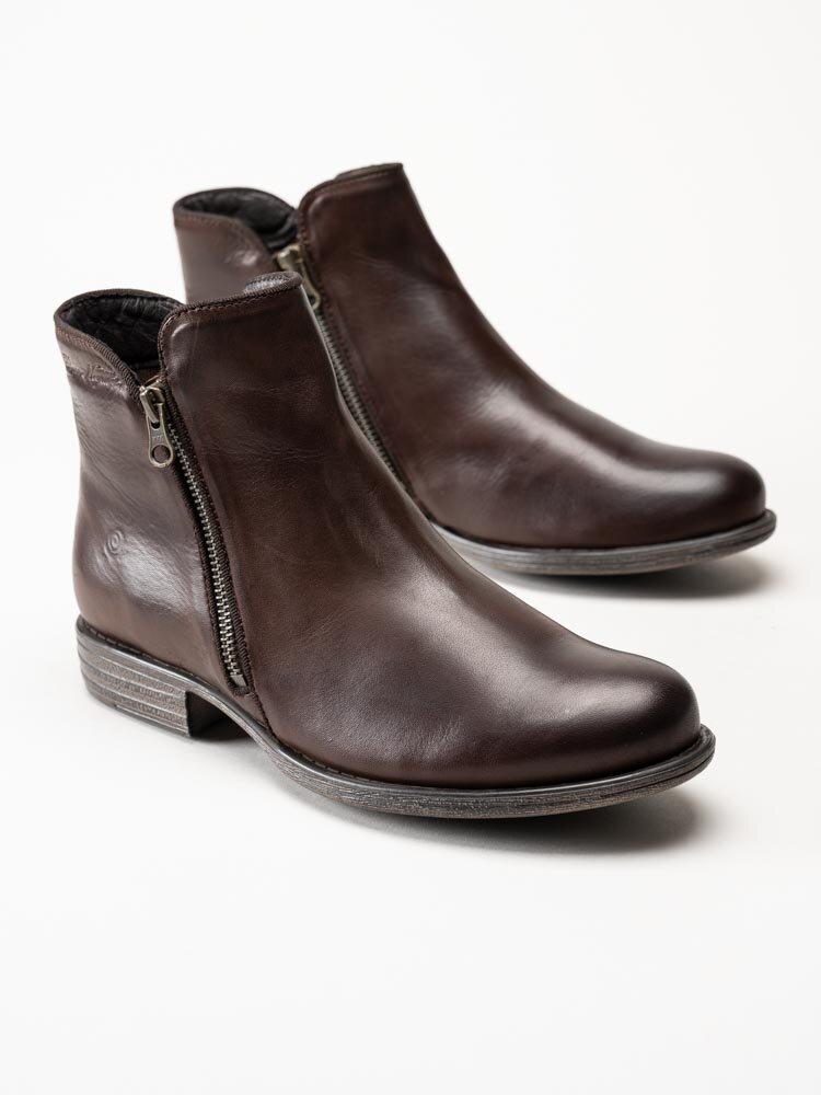 Rosa Negra - Mörkbruna boots i skinn