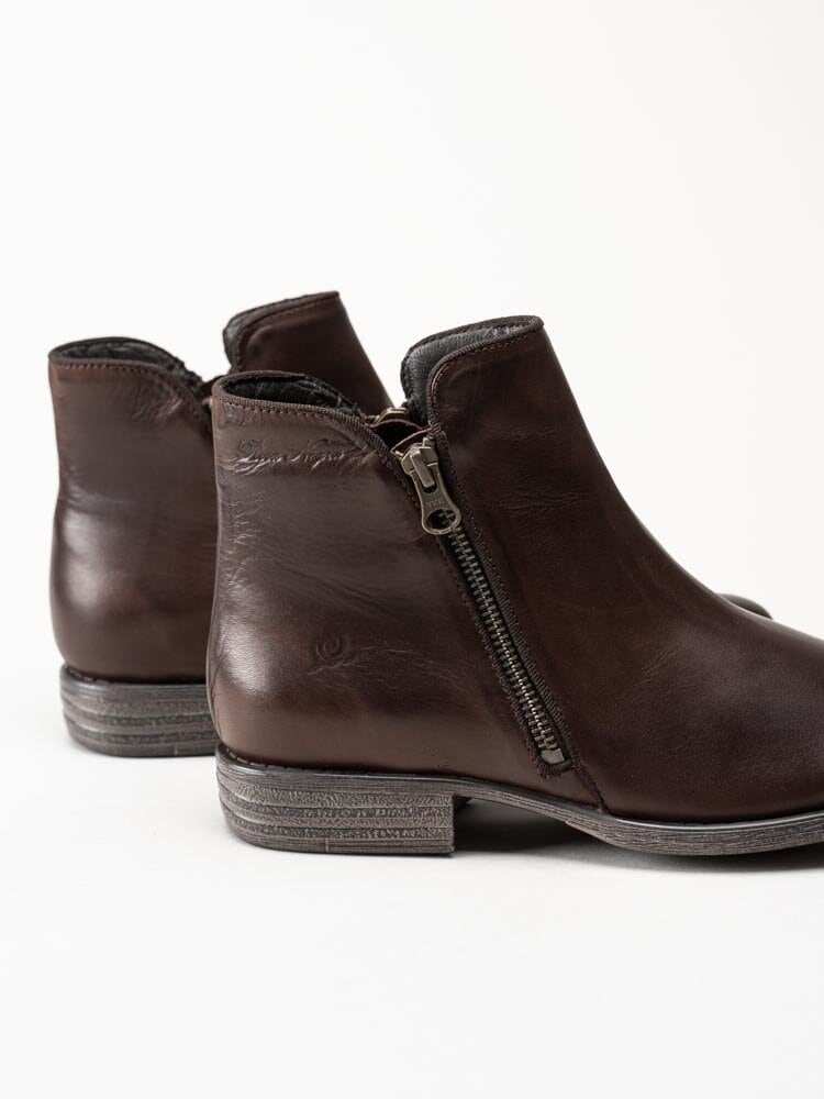 Rosa Negra - Mörkbruna boots i skinn
