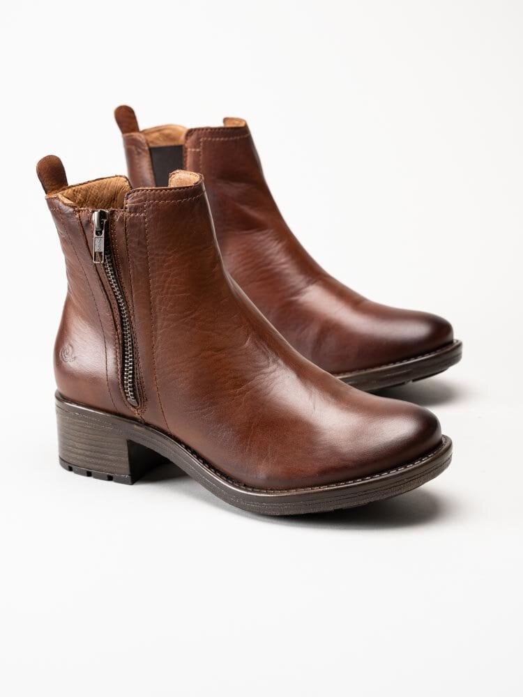 Rosa Negra - Bruna boots i skinn