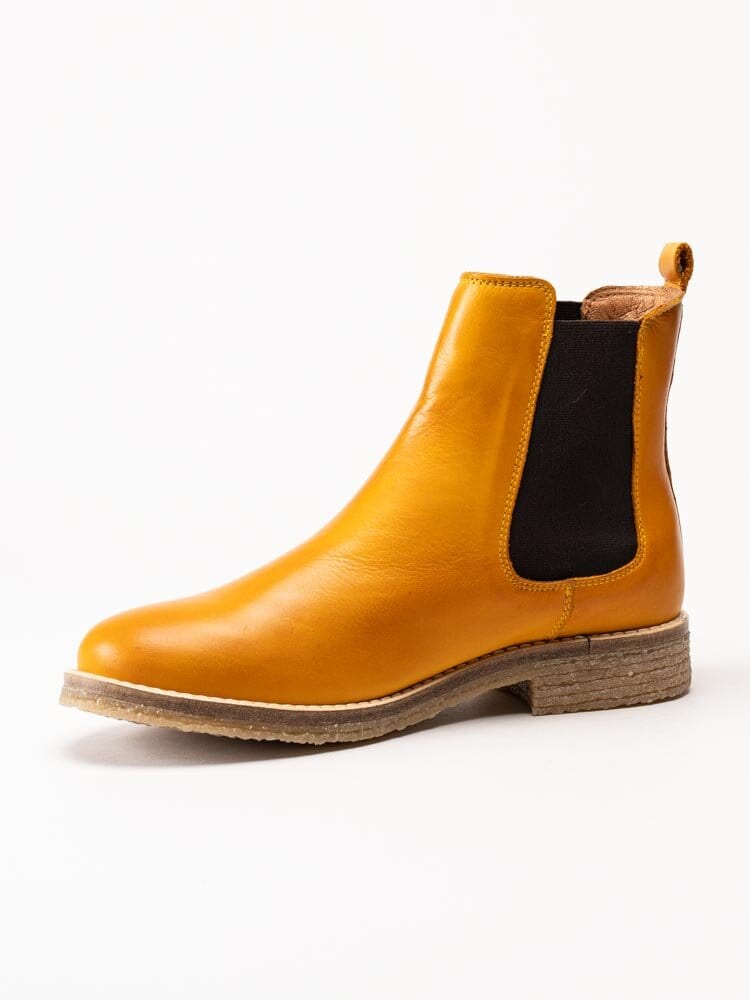 Rosa Negra - Gula chelsea boots i skinn