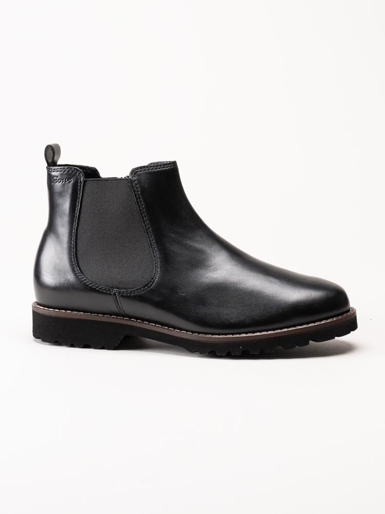 Sioux - Meridith 701 - Svarta chelsea boots i skinn