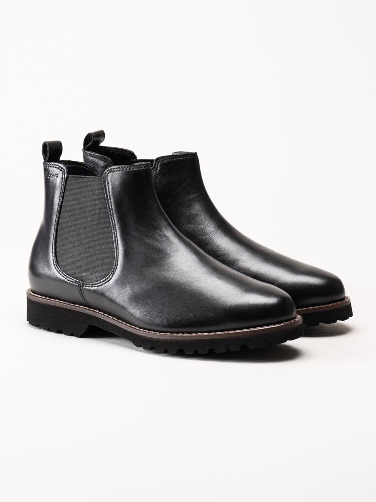 Sioux - Meridith 701 - Svarta chelsea boots i skinn