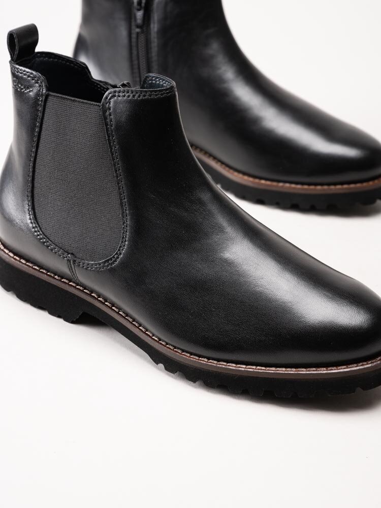 Sioux - Meridith 701 - Svarta chelsea boots i skinn