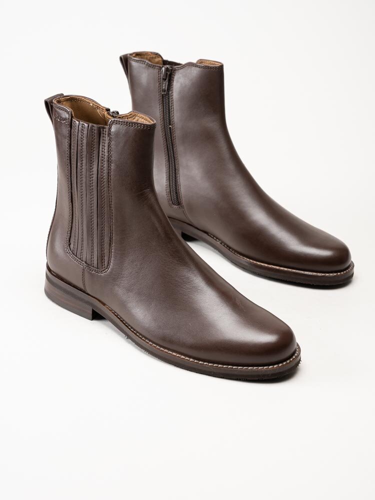 Sioux - Petrunja 701 - Bruna chelsea boots i skinn