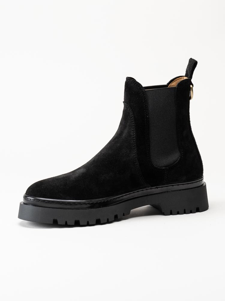 Gant Footwear - Aligrey - Svarta chelsea boots i mocka