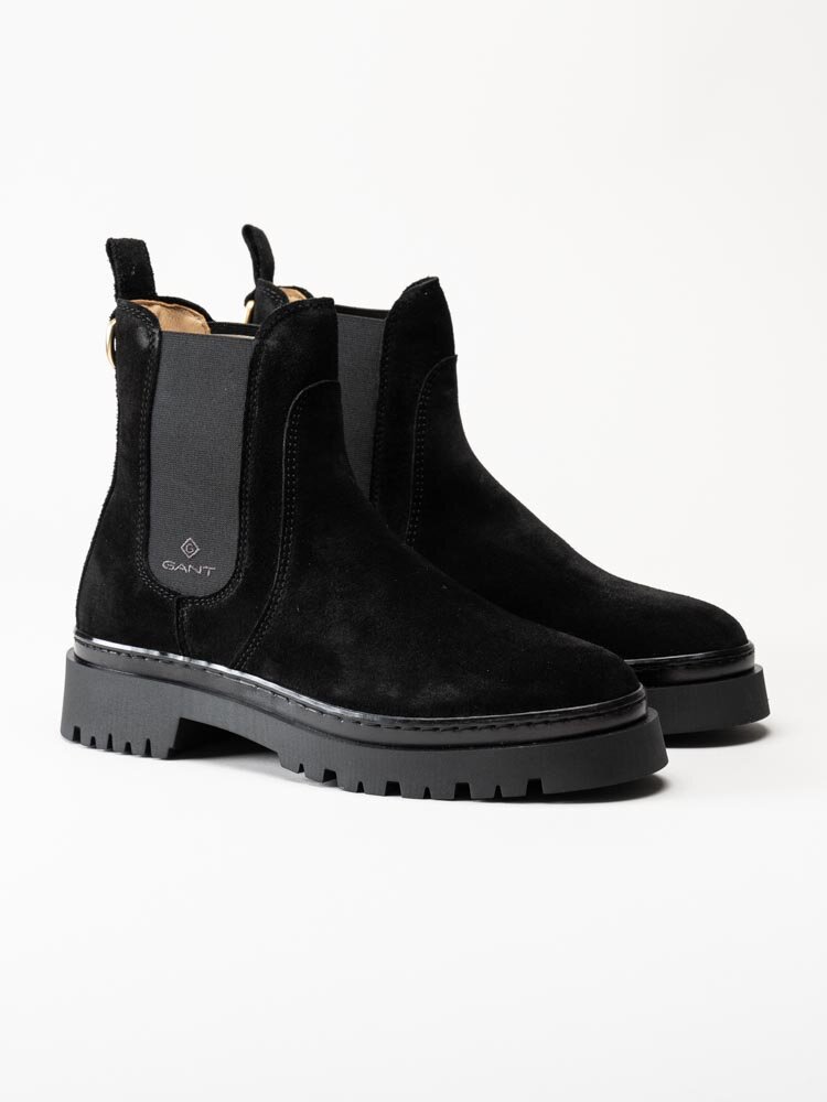 Gant Footwear - Aligrey - Svarta chelsea boots i mocka