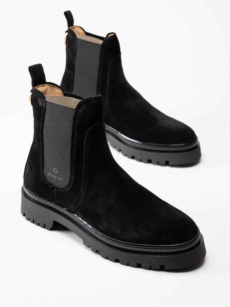 Gant Footwear - Aligrey - Svarta chelsea boots i mocka