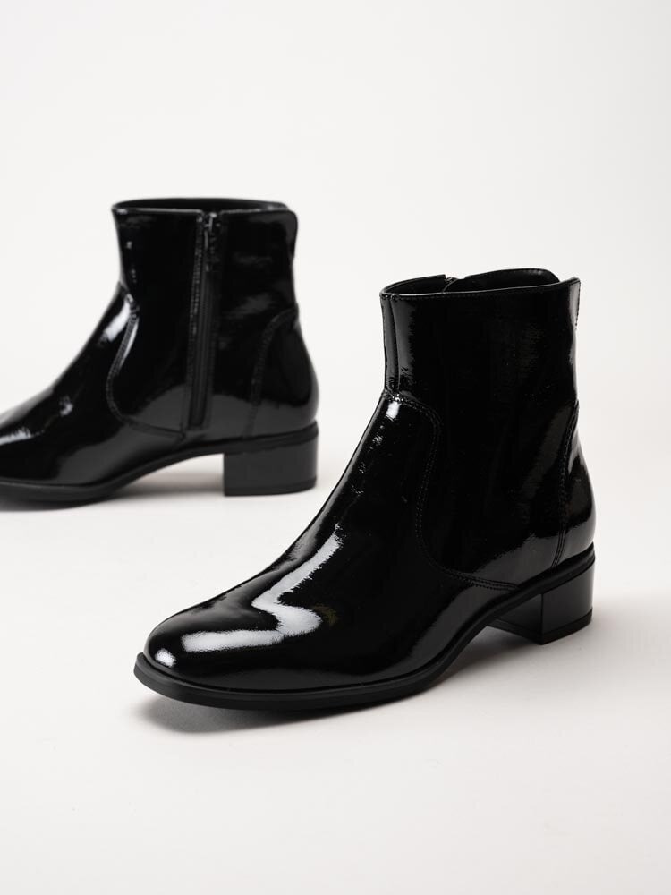 Ara - Graz-St 2.0 - Svarta boots i lackskinn