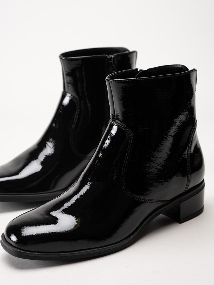 Ara - Graz-St 2.0 - Svarta boots i lackskinn