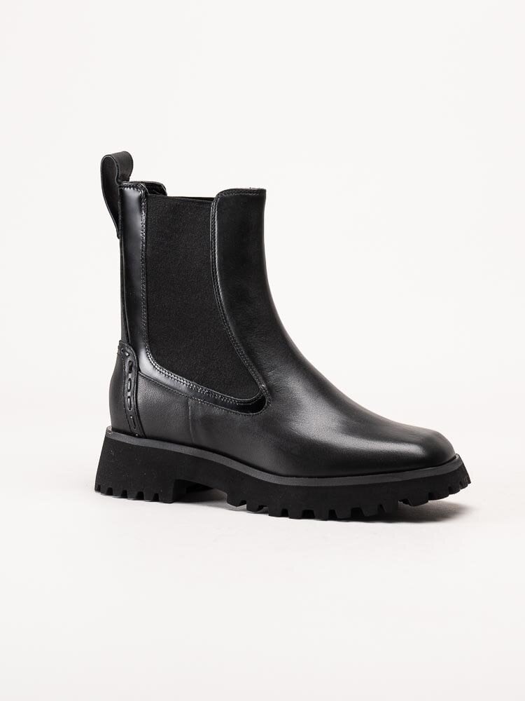 Clarks - Stayso Rise - Svarta chelsea boots i skinn