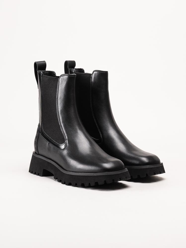 Clarks - Stayso Rise - Svarta chelsea boots i skinn