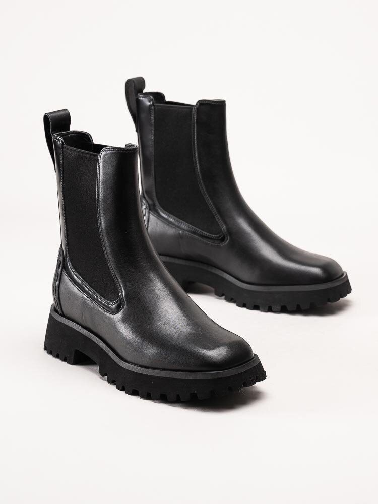 Clarks - Stayso Rise - Svarta chelsea boots i skinn