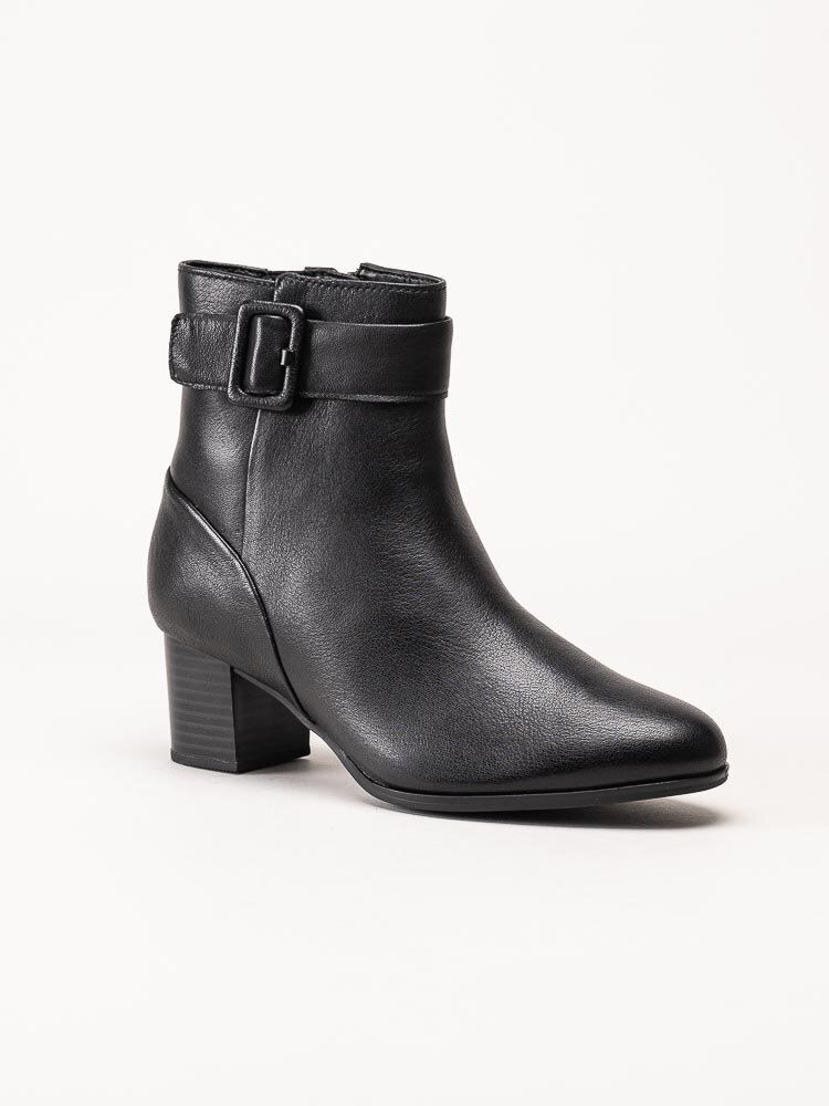 Clarks - Loken Zip WP - Svarta vattentäta boots i skinn