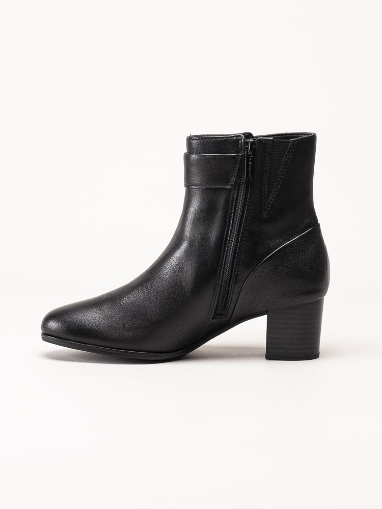 Clarks - Loken Zip WP - Svarta vattentäta boots i skinn