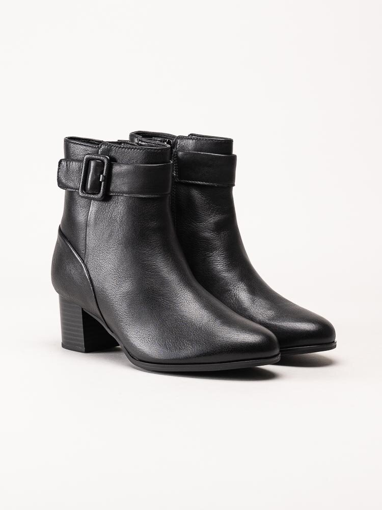 Clarks - Loken Zip WP - Svarta vattentäta boots i skinn